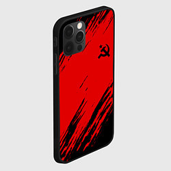 Чехол для iPhone 12 Pro Max USSR: Red Patriot, цвет: 3D-черный — фото 2