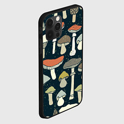 Чехол для iPhone 12 Pro Max Грибной лес, цвет: 3D-черный — фото 2