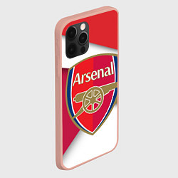 Чехол для iPhone 12 Pro Max FC Arsenal, цвет: 3D-светло-розовый — фото 2
