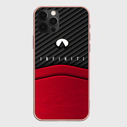 Чехол iPhone 12 Pro Max Infiniti: Red Carbon