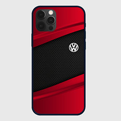 Чехол для iPhone 12 Pro Max Volkswagen: Red Sport, цвет: 3D-черный