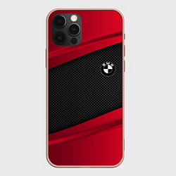 Чехол для iPhone 12 Pro Max BMW Sport, цвет: 3D-светло-розовый