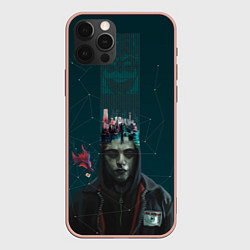 Чехол для iPhone 12 Pro Max Mr. Robot, цвет: 3D-светло-розовый