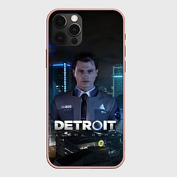 Чехол для iPhone 12 Pro Max Detroit: Connor, цвет: 3D-светло-розовый