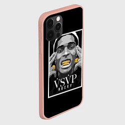 Чехол для iPhone 12 Pro Max ASAP Rocky: Gold Edition, цвет: 3D-светло-розовый — фото 2