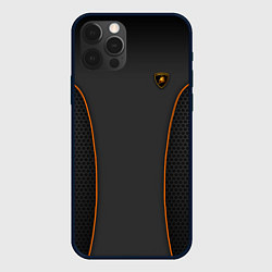 Чехол для iPhone 12 Pro Max Lamborghini Style, цвет: 3D-черный