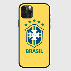 Чехол для iPhone 12 Pro Max Brazil Team, цвет: 3D-черный