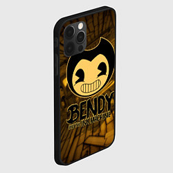 Чехол для iPhone 12 Pro Max Black Bendy, цвет: 3D-черный — фото 2