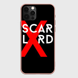 Чехол для iPhone 12 Pro Max Scarlxrd Logo, цвет: 3D-светло-розовый