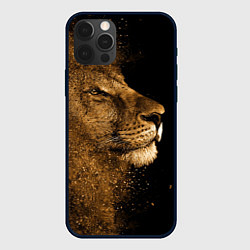 Чехол для iPhone 12 Pro Max Песчаный лев, цвет: 3D-черный
