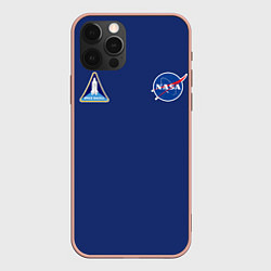 Чехол для iPhone 12 Pro Max NASA: Special Form, цвет: 3D-светло-розовый