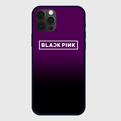 Чехол для iPhone 12 Pro Max Black Pink: Violet Gradient, цвет: 3D-черный