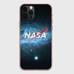 Чехол для iPhone 12 Pro Max NASA: Space Light, цвет: 3D-светло-розовый