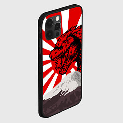 Чехол для iPhone 12 Pro Max Japanese Godzilla, цвет: 3D-черный — фото 2
