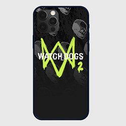 Чехол iPhone 12 Pro Max Watch Dogs 2: Skulls Pattern