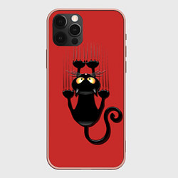 Чехол iPhone 12 Pro Max Черный кот