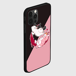 Чехол для iPhone 12 Pro Max MONOKUMA X MONOMI, цвет: 3D-черный — фото 2