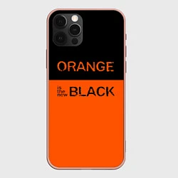 Чехол для iPhone 12 Pro Max Orange Is the New Black, цвет: 3D-светло-розовый