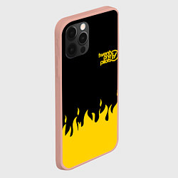 Чехол для iPhone 12 Pro Max 21 Pilots: Yellow Fire, цвет: 3D-светло-розовый — фото 2