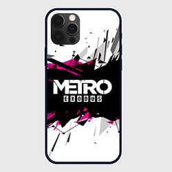 Чехол для iPhone 12 Pro Max Metro: Exodus Purple, цвет: 3D-черный