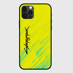 Чехол iPhone 12 Pro Max Cyberpunk 2077: Yellow