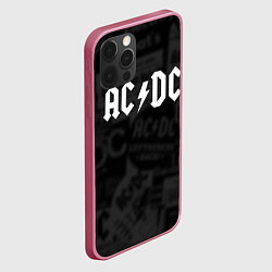 Чехол для iPhone 12 Pro Max AC/DC: Black Rock, цвет: 3D-малиновый — фото 2