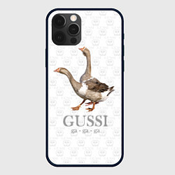 Чехол для iPhone 12 Pro Max Гучи гучи, цвет: 3D-черный