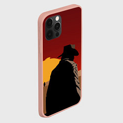 Чехол для iPhone 12 Pro Max RDR 2: Dark Man, цвет: 3D-светло-розовый — фото 2