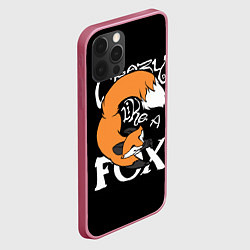 Чехол для iPhone 12 Pro Max Crazy Like a Fox, цвет: 3D-малиновый — фото 2