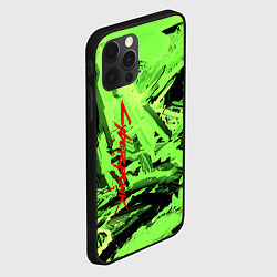 Чехол для iPhone 12 Pro Max Cyberpunk 2077: Green Breaks, цвет: 3D-черный — фото 2