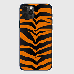 Чехол для iPhone 12 Pro Max Шкура тигра, цвет: 3D-черный
