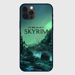 Чехол для iPhone 12 Pro Max SKYRIM, цвет: 3D-черный