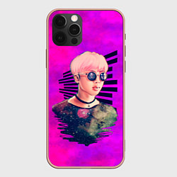 Чехол для iPhone 12 Pro Max BTS: Kim Nam-joon, цвет: 3D-светло-розовый