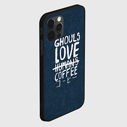 Чехол для iPhone 12 Pro Max Ghouls Love Coffee, цвет: 3D-черный — фото 2