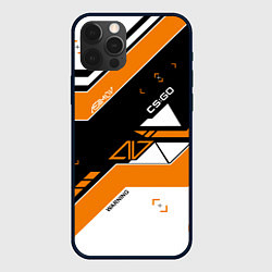 Чехол для iPhone 12 Pro Max CS:GO Asiimov Inverted, цвет: 3D-черный