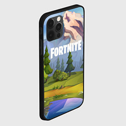 Чехол для iPhone 12 Pro Max Fortnite: Forest View, цвет: 3D-черный — фото 2