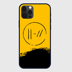 Чехол для iPhone 12 Pro Max 21 Pilots: Yellow Logo, цвет: 3D-черный