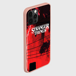 Чехол для iPhone 12 Pro Max Stranger Things: Red Dream, цвет: 3D-светло-розовый — фото 2