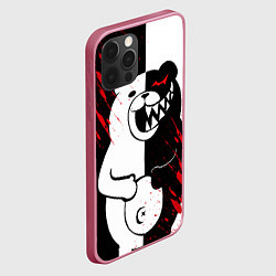 Чехол для iPhone 12 Pro Max MONOKUMA, цвет: 3D-малиновый — фото 2