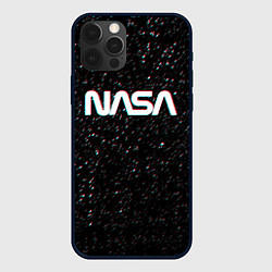 Чехол для iPhone 12 Pro Max NASA: Space Glitch, цвет: 3D-черный