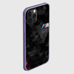 Чехол для iPhone 12 Pro Max BMW M: Polygon, цвет: 3D-серый — фото 2