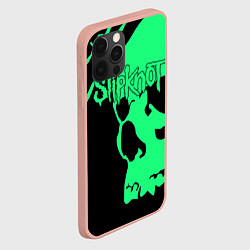 Чехол для iPhone 12 Pro Max Slipknot: Acid Skull, цвет: 3D-светло-розовый — фото 2