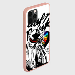 Чехол для iPhone 12 Pro Max Daft Punk: Our work is never over, цвет: 3D-светло-розовый — фото 2