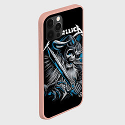 Чехол для iPhone 12 Pro Max Metallica, цвет: 3D-светло-розовый — фото 2