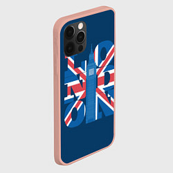 Чехол для iPhone 12 Pro Max London: Great Britain, цвет: 3D-светло-розовый — фото 2