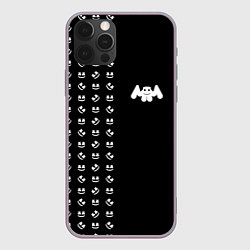 Чехол для iPhone 12 Pro Max Marshmello: Dark Style, цвет: 3D-серый