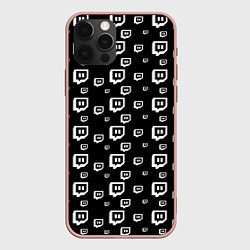 Чехол iPhone 12 Pro Max Twitch: Black Pattern