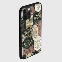Чехол для iPhone 12 Pro Max Этикетки мира Виски, цвет: 3D-черный — фото 2