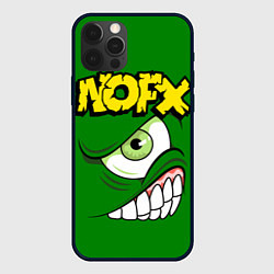 Чехол для iPhone 12 Pro Max NOFX Face, цвет: 3D-черный