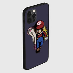 Чехол для iPhone 12 Pro Max Mario Chad, цвет: 3D-черный — фото 2